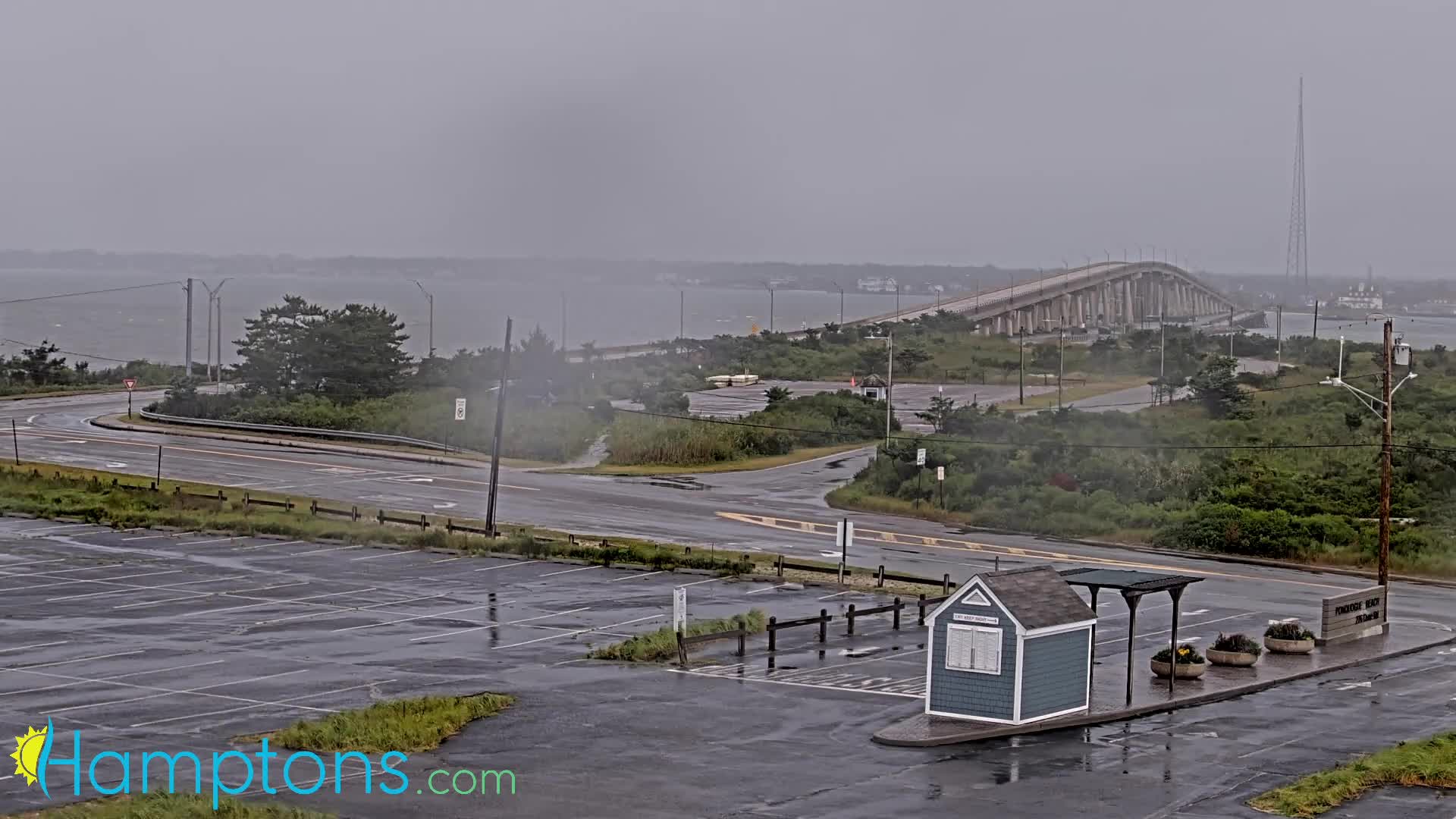 Ponquogue Bridge, Hampton Bays, New York  Henri (2021)