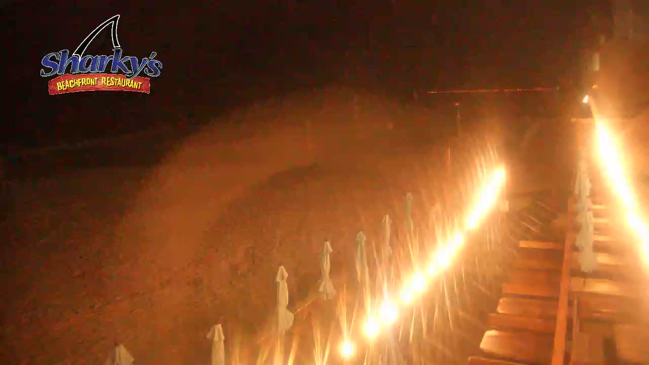 Sharky's Beachfront Restaurant PCB Beach Cam Fred (2021)