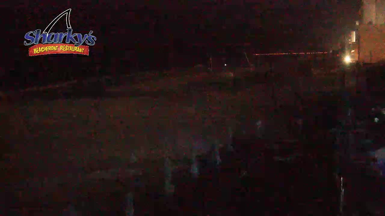 Sharky's Beachfront Restaurant PCB Beach Cam Fred (2021)