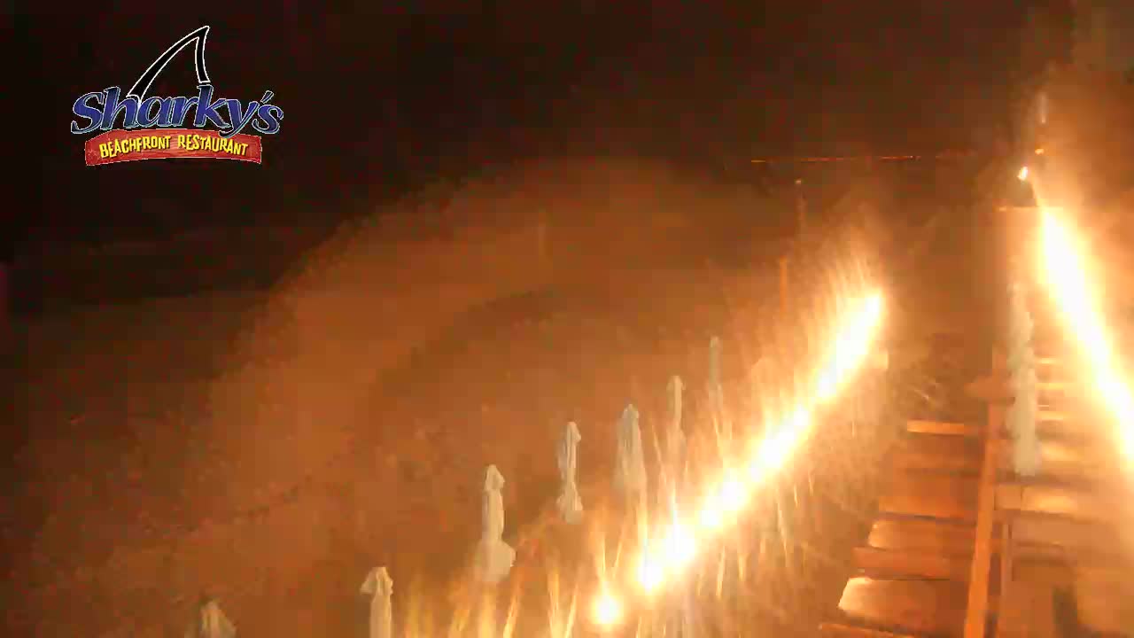 Sharky's Beachfront Restaurant PCB Beach Cam Fred (2021)