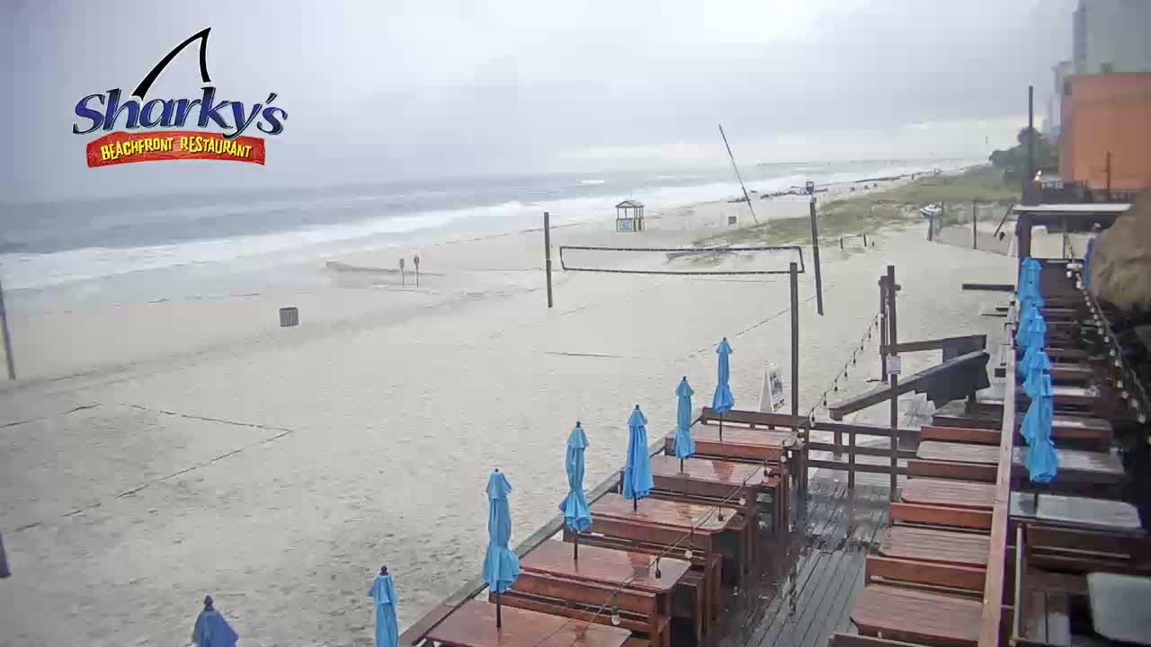 Sharky's Beachfront Restaurant PCB Beach Cam Fred (2021)
