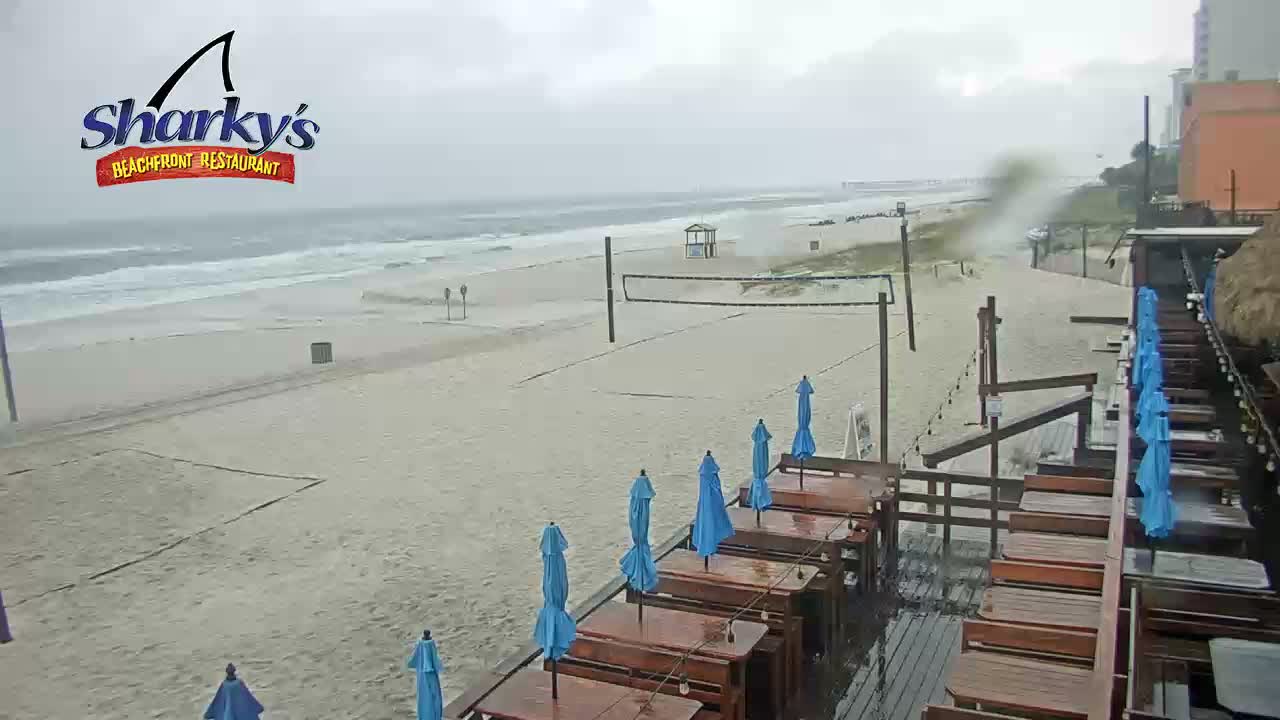 Sharky's Beachfront Restaurant PCB Beach Cam Fred (2021)
