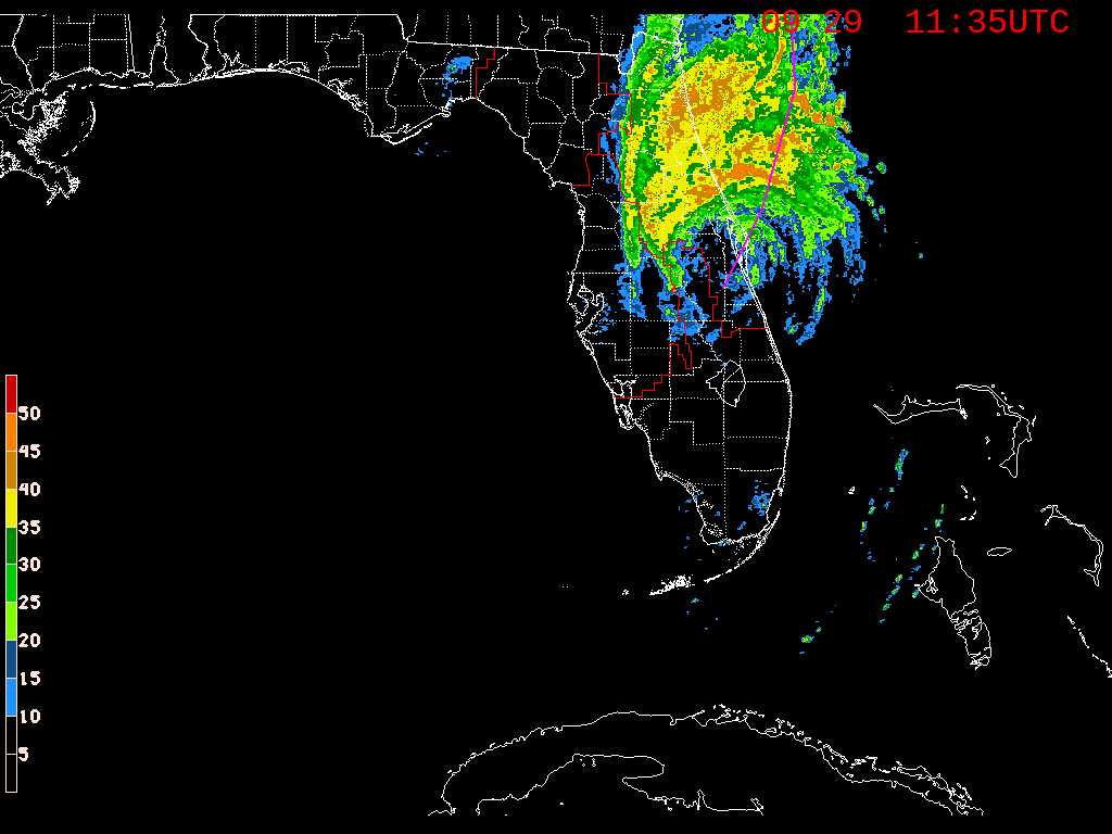 Florida Radar Recording From SFWMD for Ian (2022)