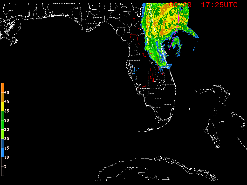 Florida Radar Recording From SFWMD for Ian (2022)