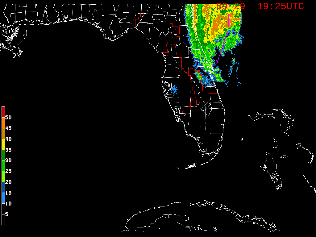 Florida Radar Recording From SFWMD for Ian (2022)