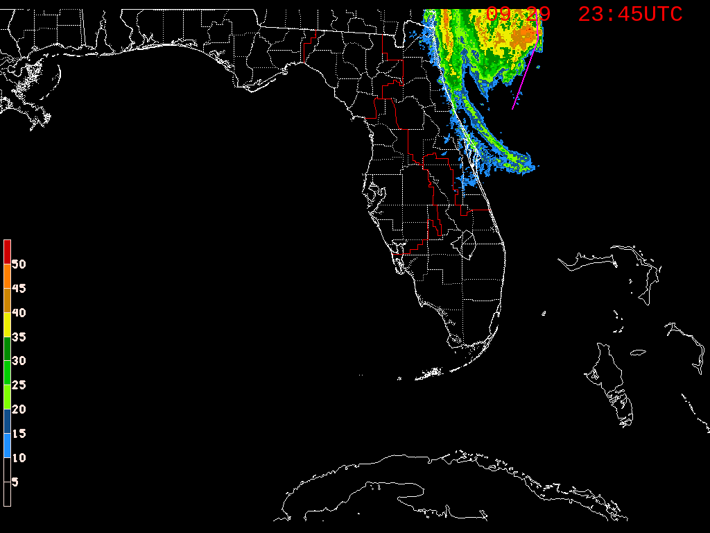 Florida Radar Recording From SFWMD for Ian (2022)
