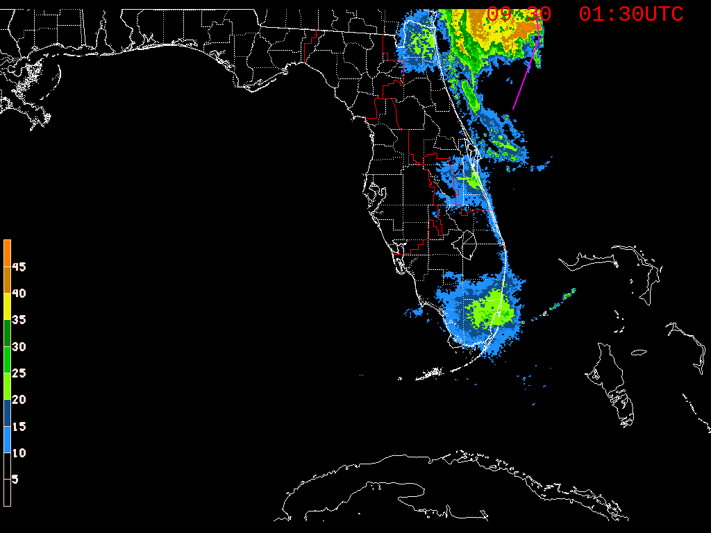 Florida Radar Recording From SFWMD for Ian (2022)