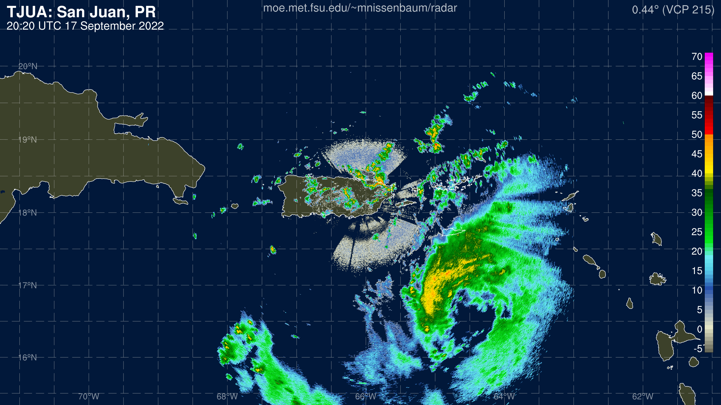 San Juan Radar Recording of Fiona (2022) Approach
