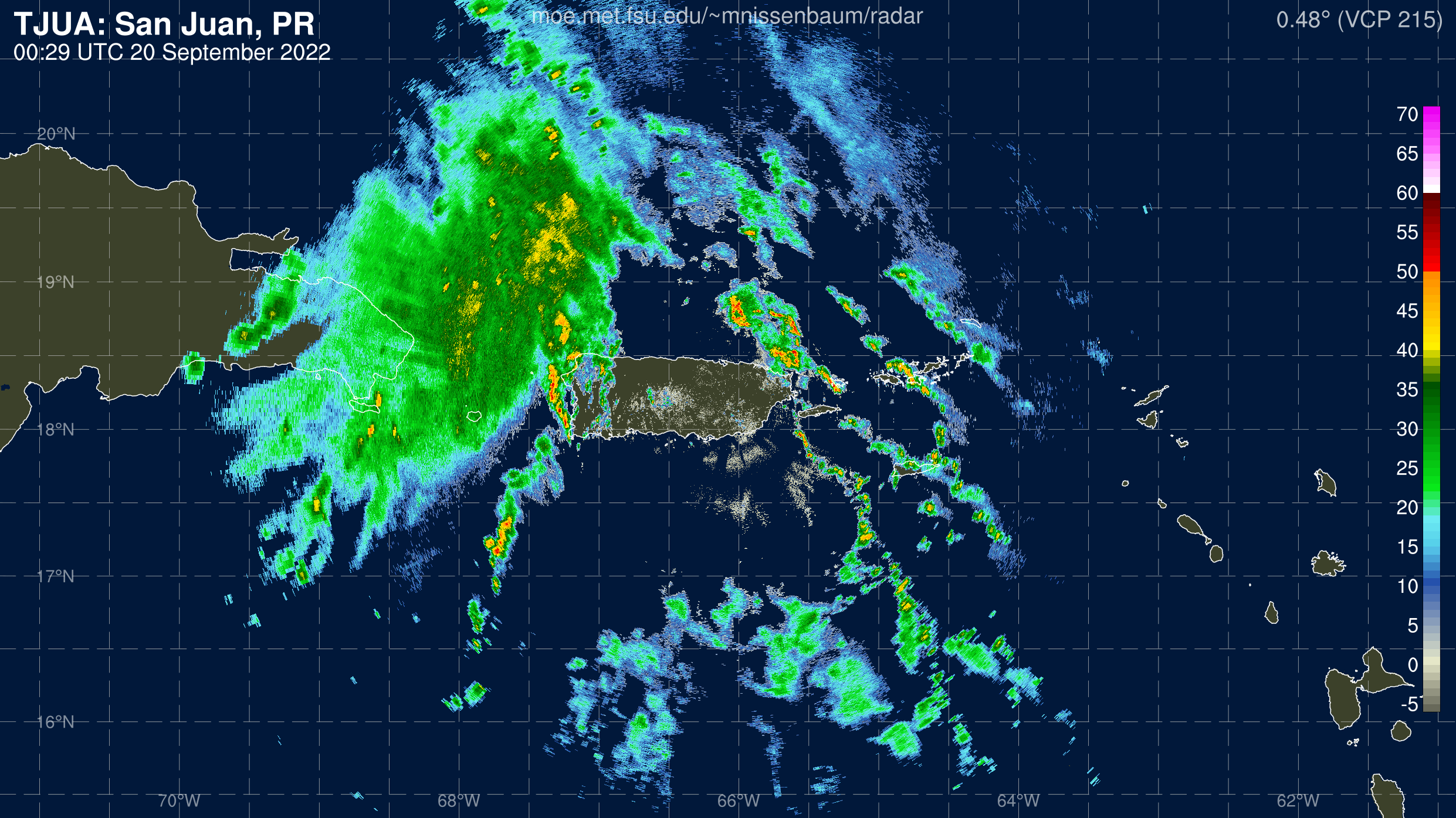 San Juan Radar Recording of Fiona (2022) Approach