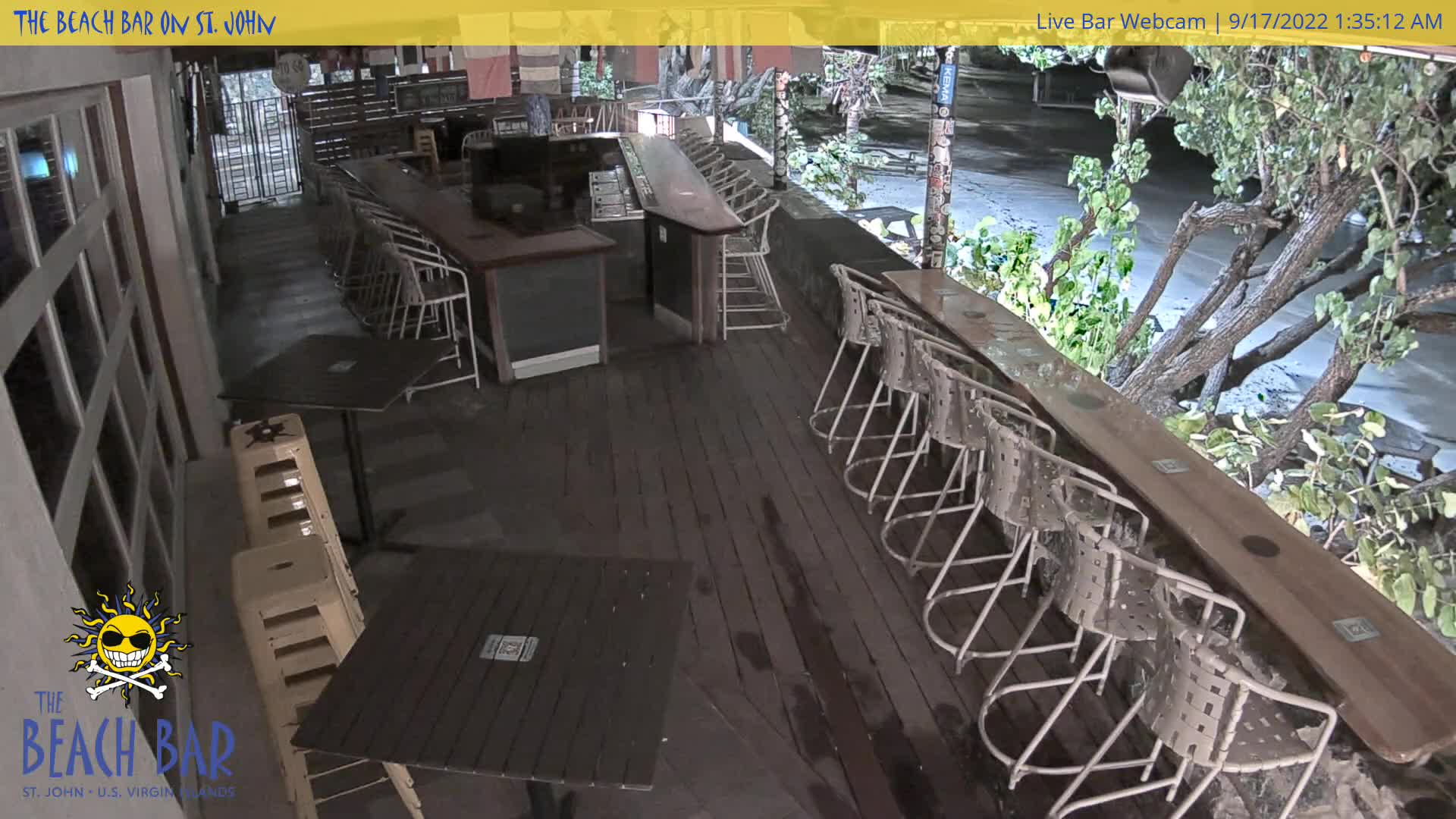 St. Johns Cruz Bay Beach Bar Cam Fiona (2022)