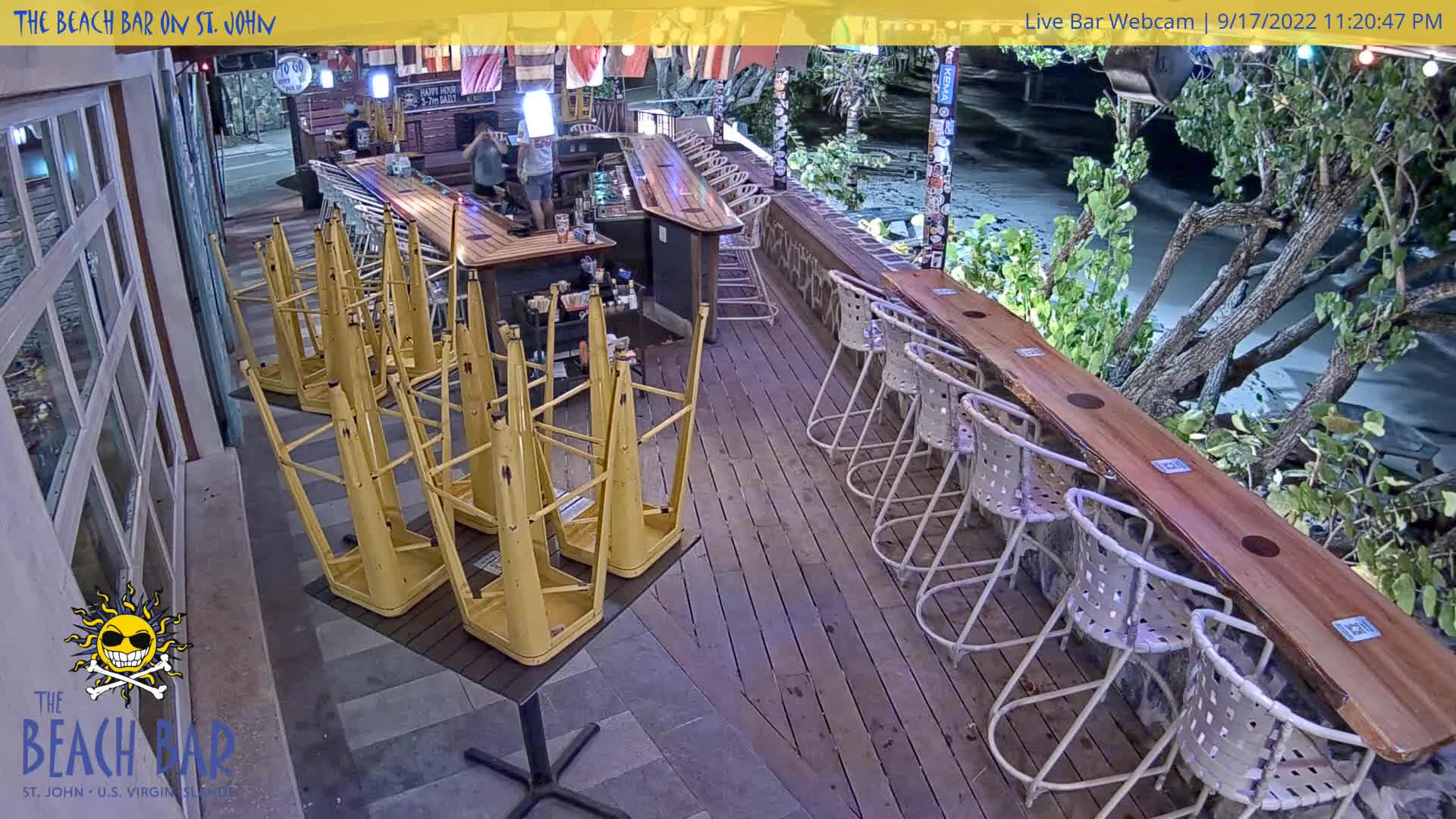 St. Johns Cruz Bay Beach Bar Cam Fiona (2022)