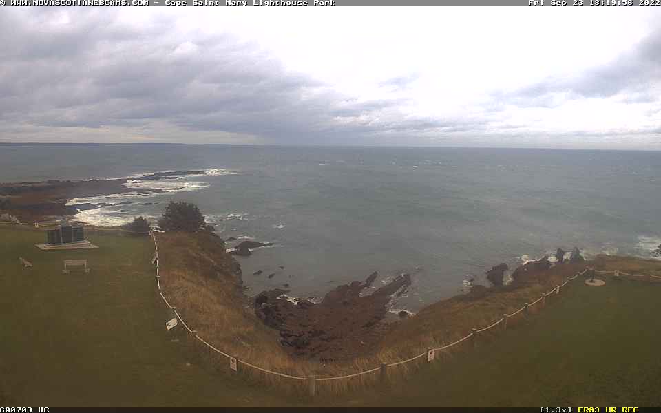 Cape Saint Mary, NS Lighthouse Park Cam Fiona (2022)