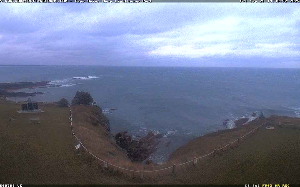 Cape Saint Mary, NS Lighthouse Park Cam Fiona (2022)