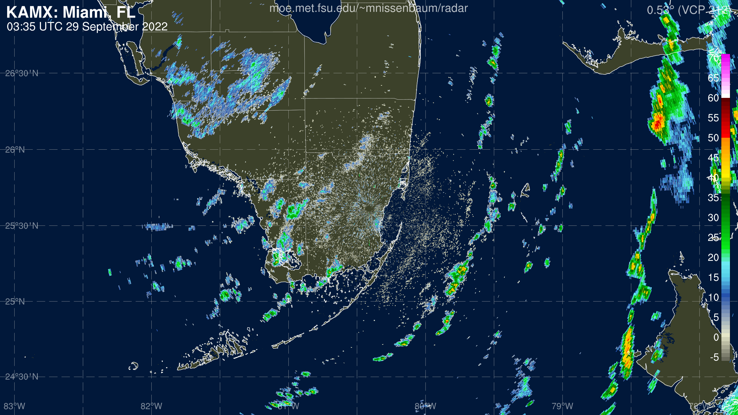 Maimi Radar Recording of Ian (2022) Approach