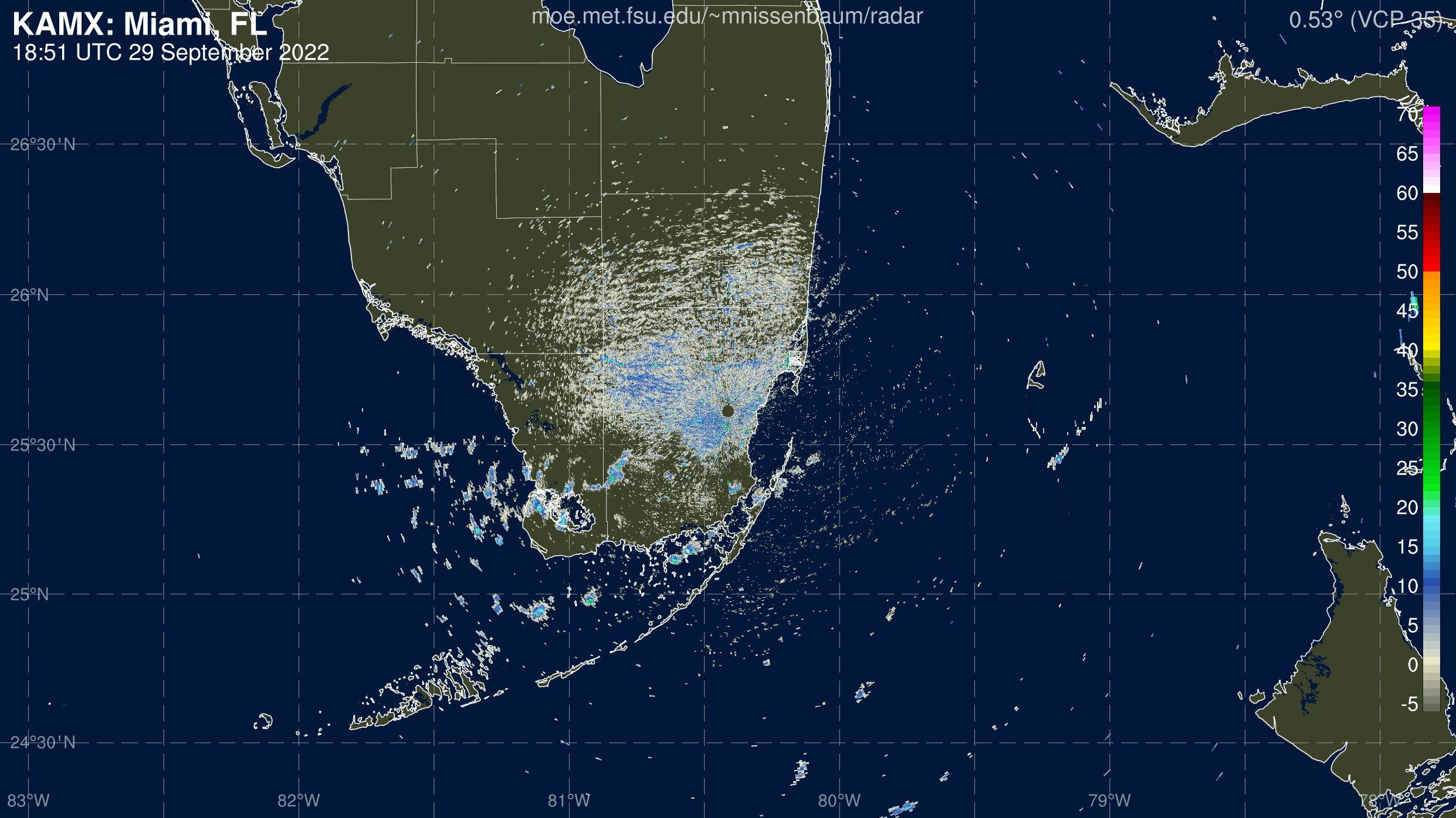 Maimi Radar Recording of Ian (2022) Approach