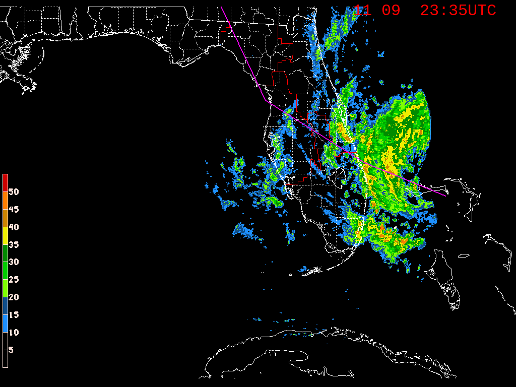 Florida Radar Recording From SFWMD for Nicole (2022)