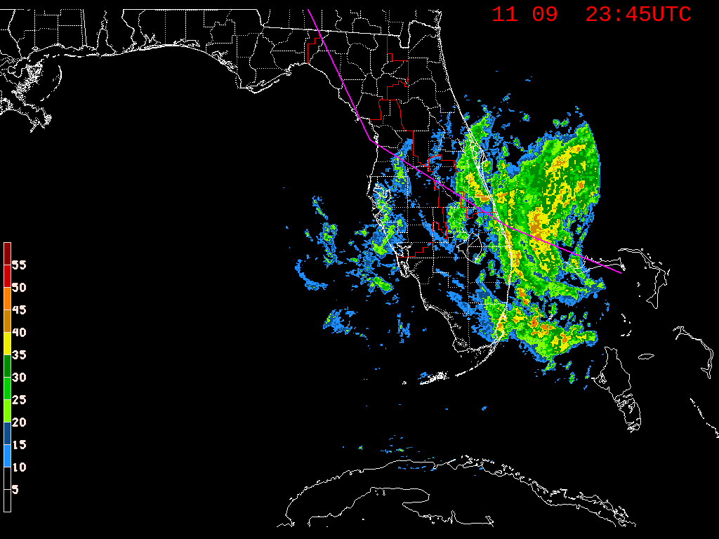 Florida Radar Recording From SFWMD for Nicole (2022)