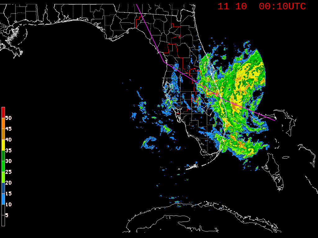Florida Radar Recording From SFWMD for Nicole (2022)
