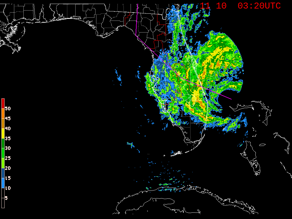 Florida Radar Recording From SFWMD for Nicole (2022)