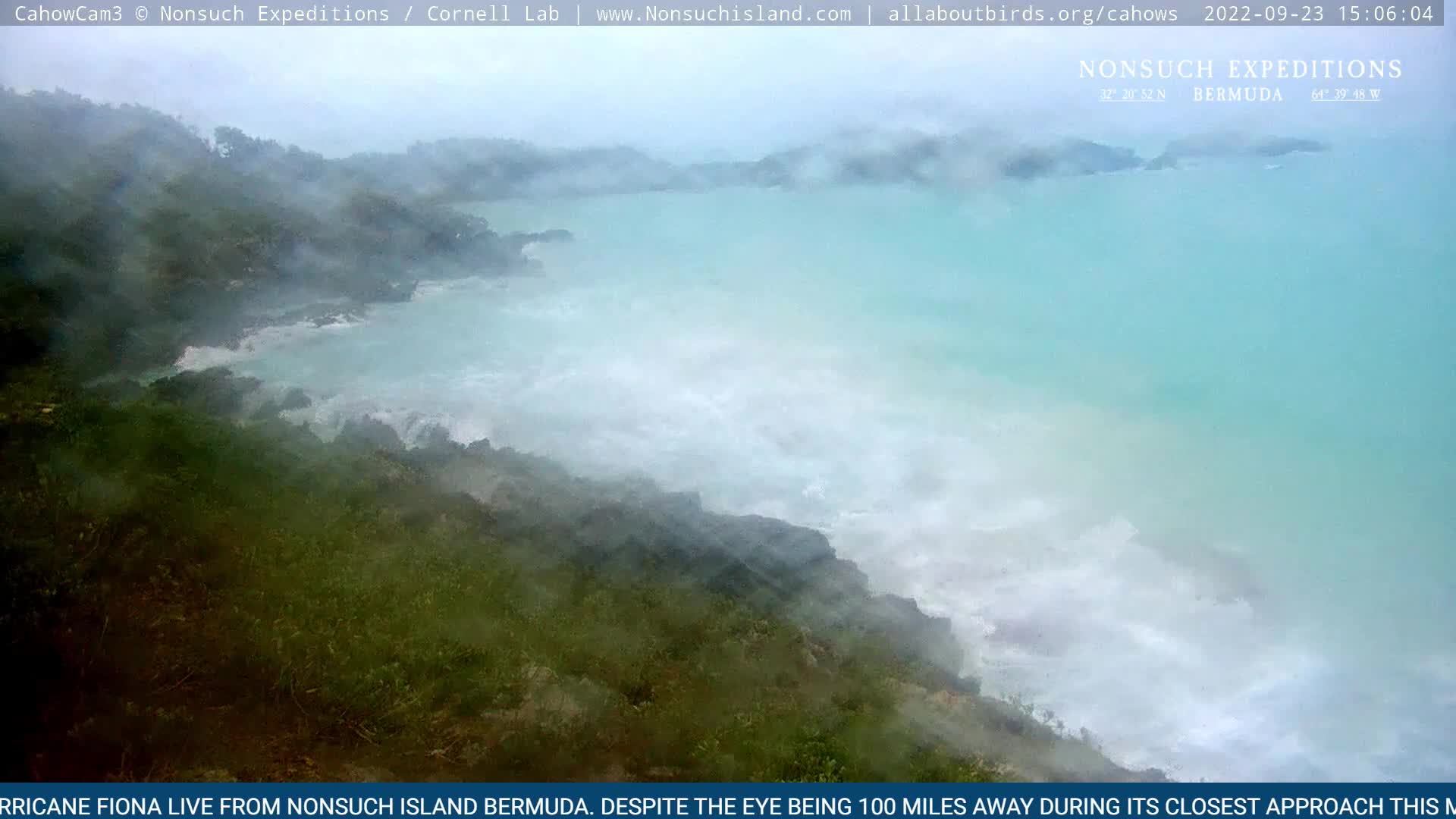 Nonsuch Island Bermuda Cam Fiona (2022)