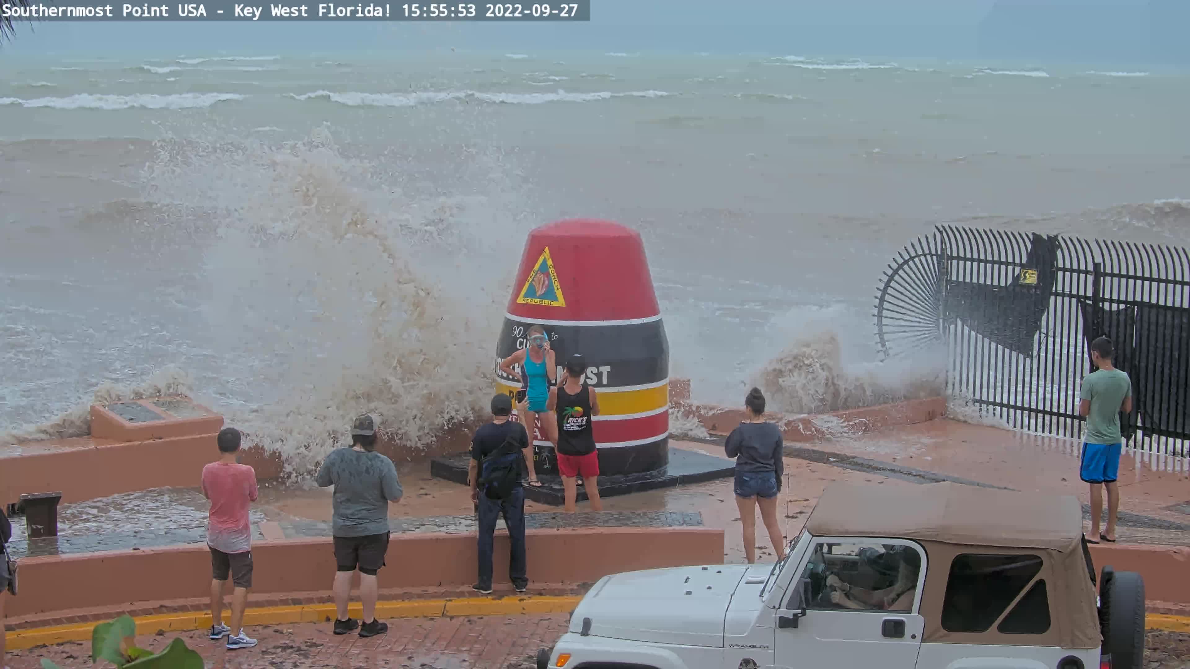 Southernmost Point Webcam Ian (2022)