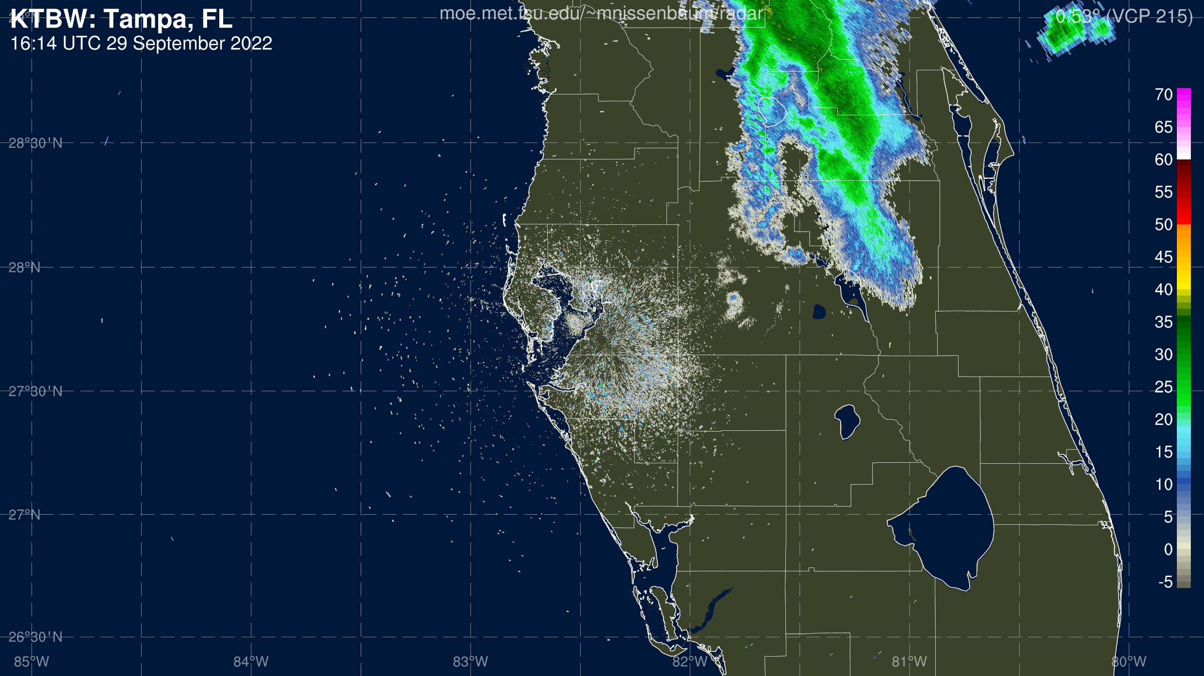 Tampa Radar Recording of Ian (2022) Approach