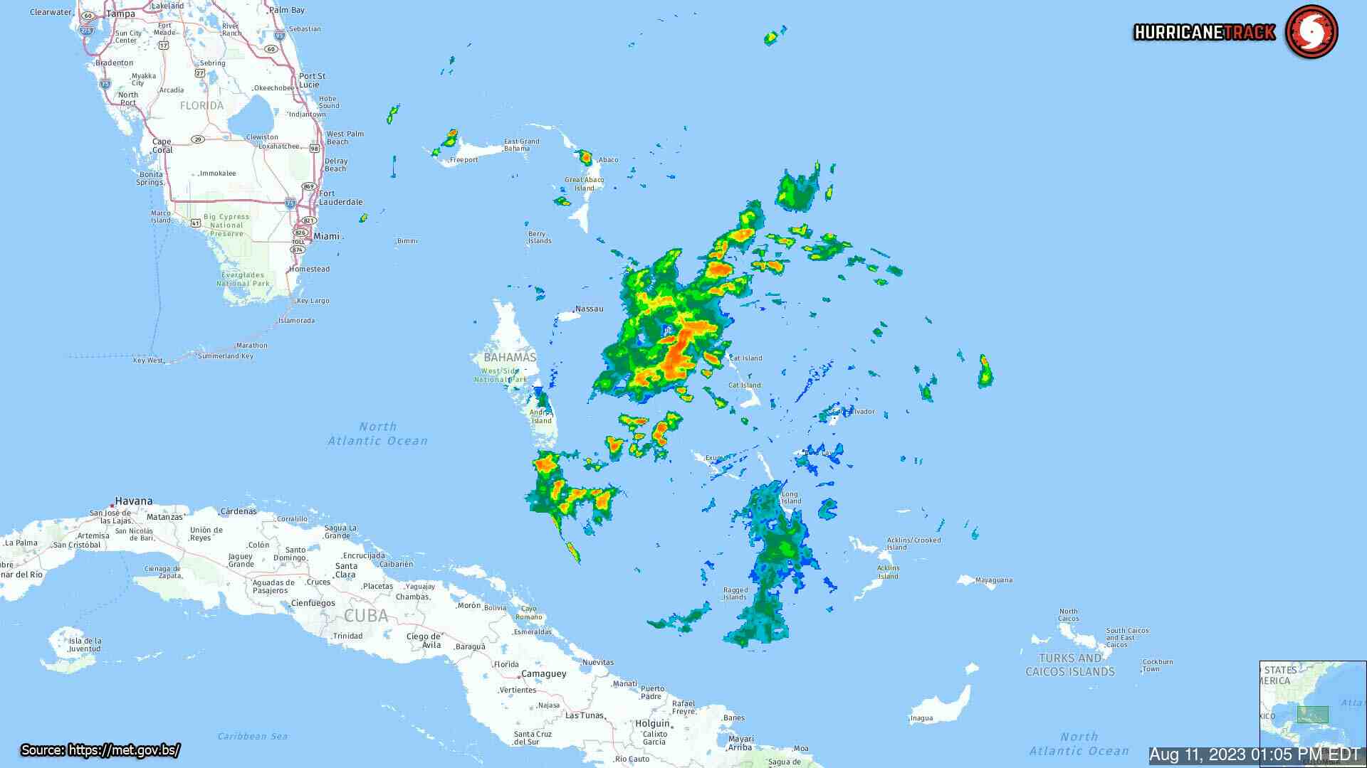 Bahamas Weather Radar Test Recording (2023)