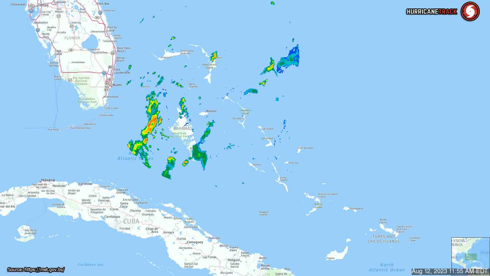 Bahamas Weather Radar Test Recording (2023)