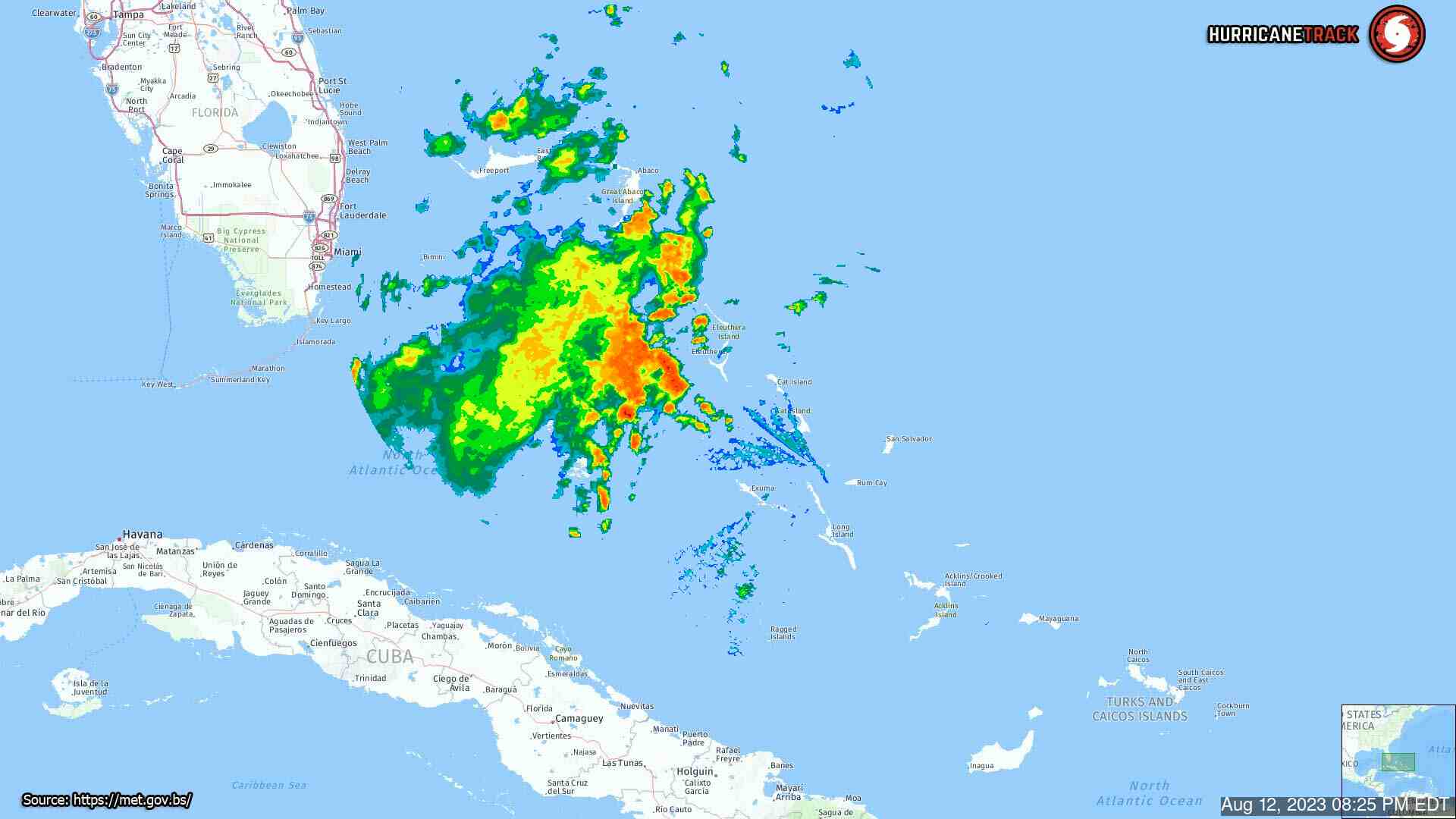 Bahamas Weather Radar Test Recording (2023)