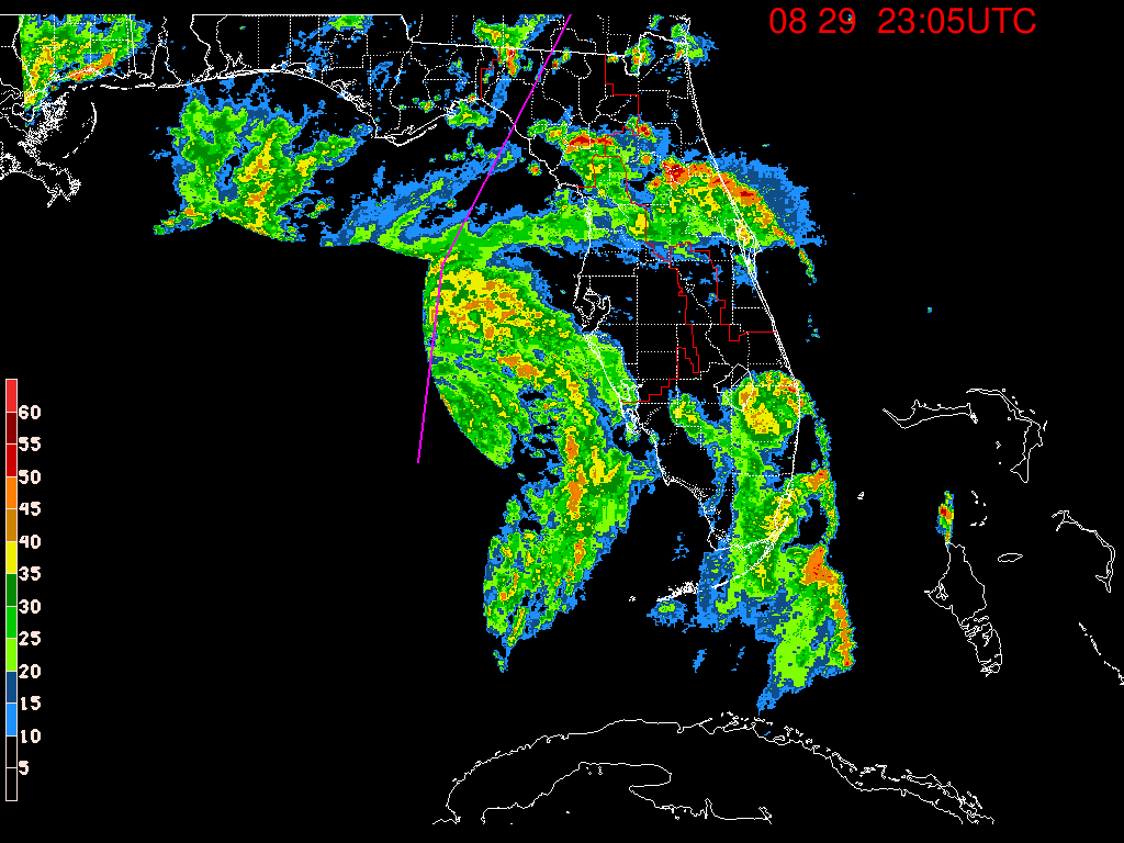 Florida Radar Recording From SFWMD for Idalia (2023)