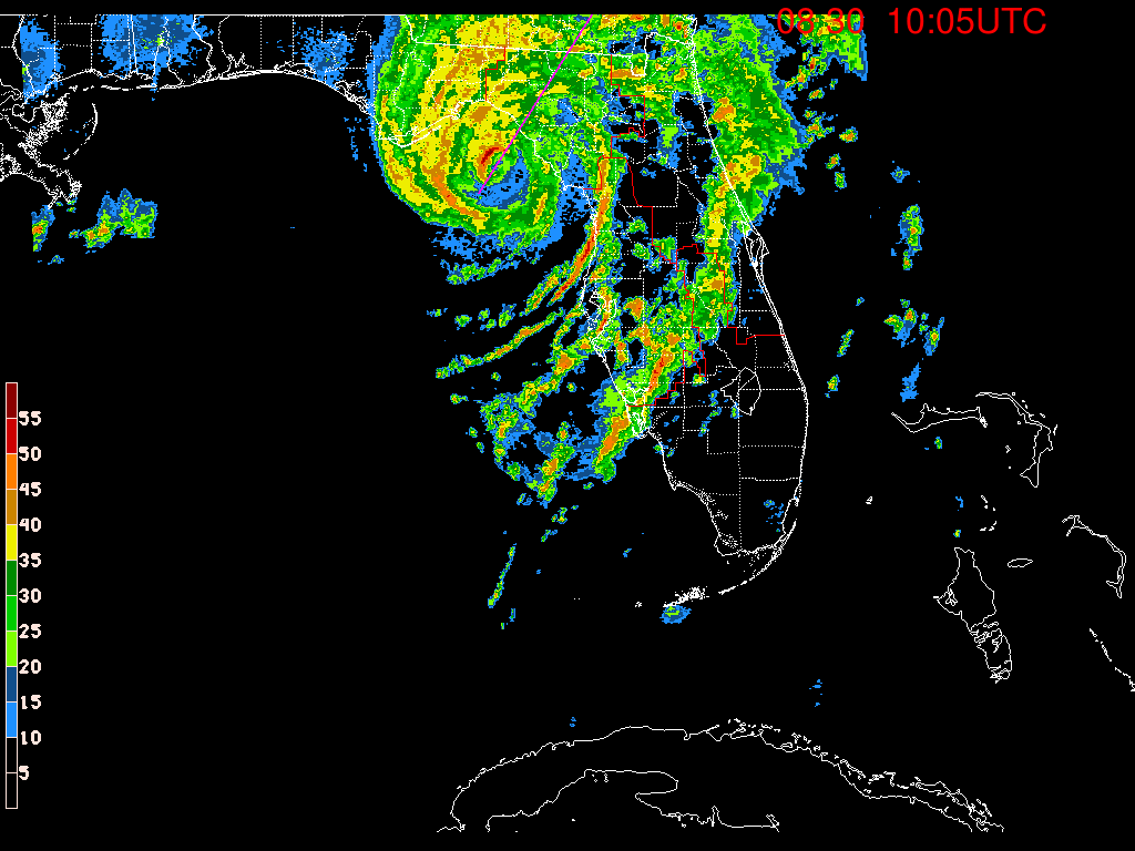 Florida Radar Recording From SFWMD for Idalia (2023)