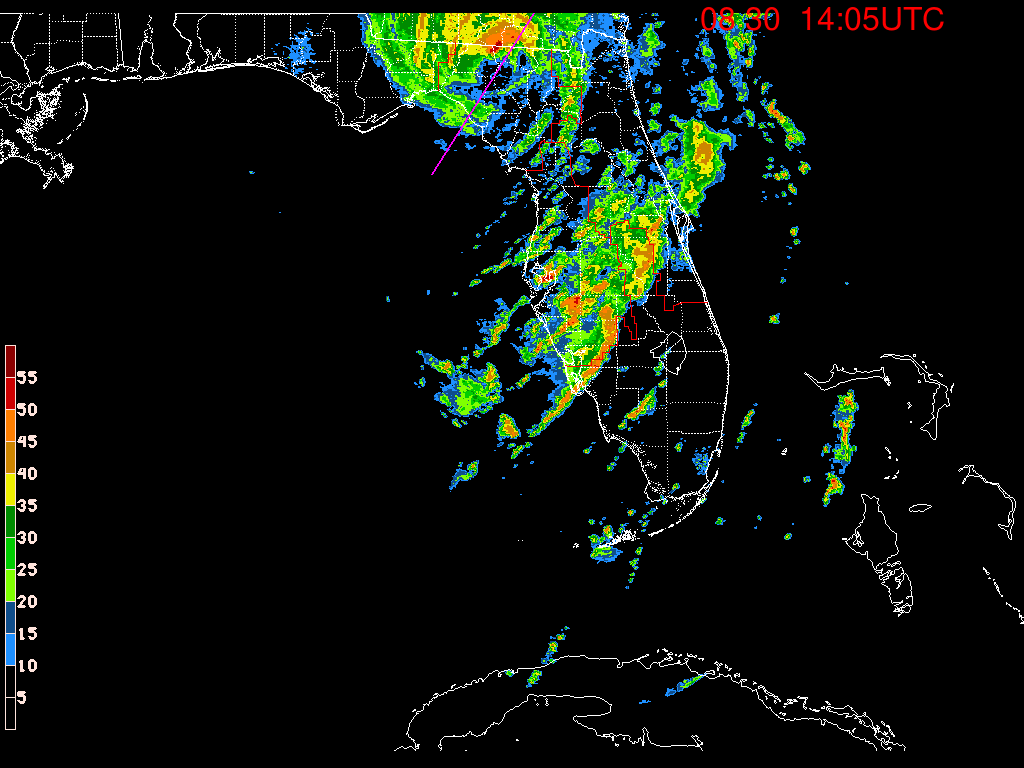 Florida Radar Recording From SFWMD for Idalia (2023)