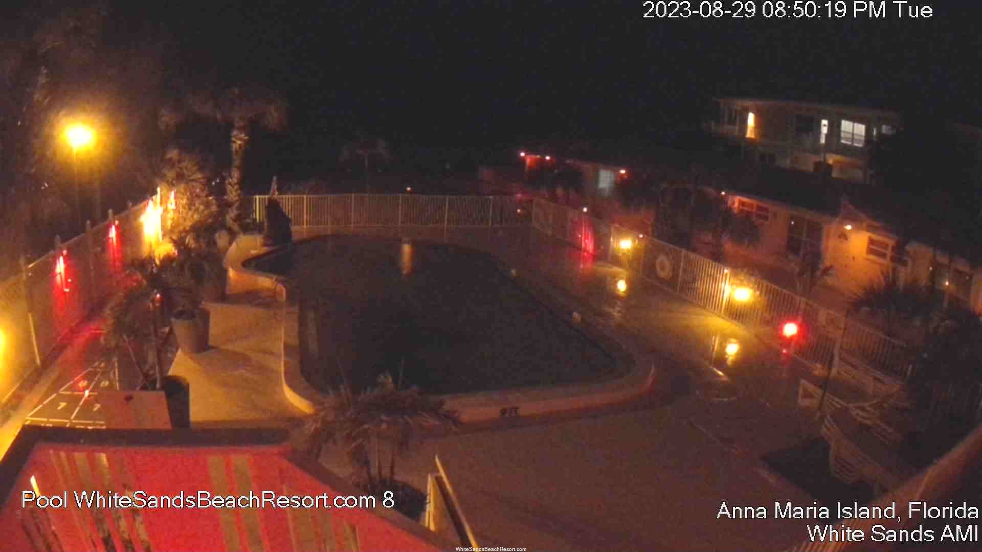 Amilia Island White Sands Beach Resort Pool Cam Recording Idalia (2023)