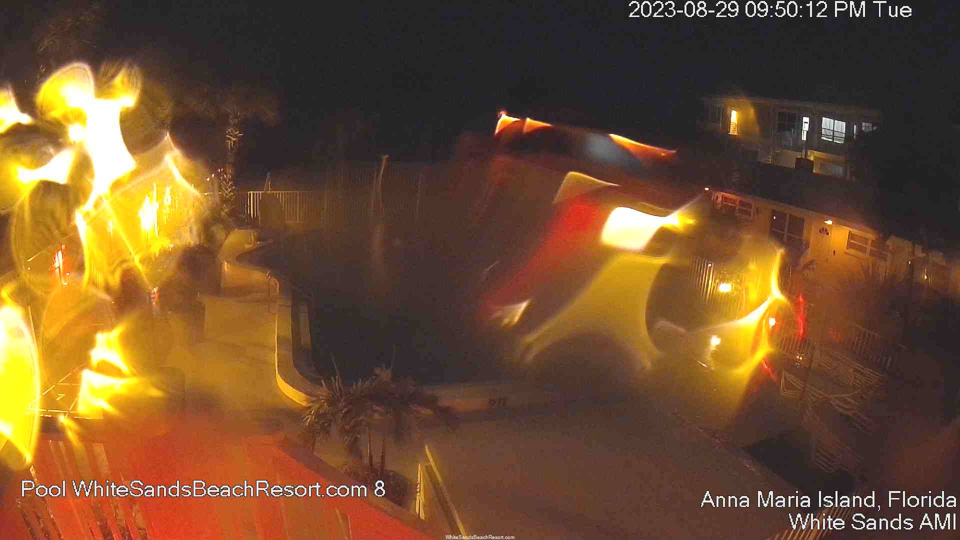 Amilia Island White Sands Beach Resort Pool Cam Recording Idalia (2023)