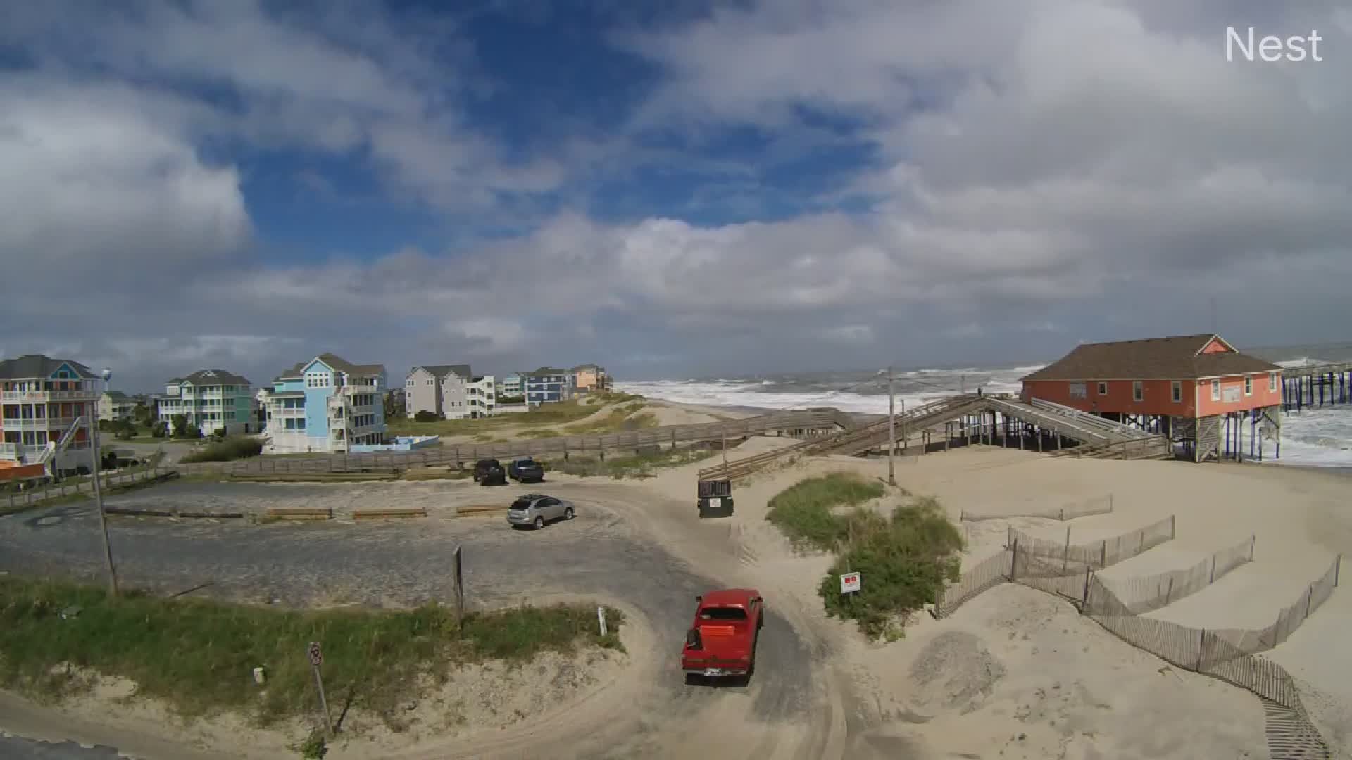 HT Rodanthe Pier Parking Lot Cam FE02 Ophelia (2023)