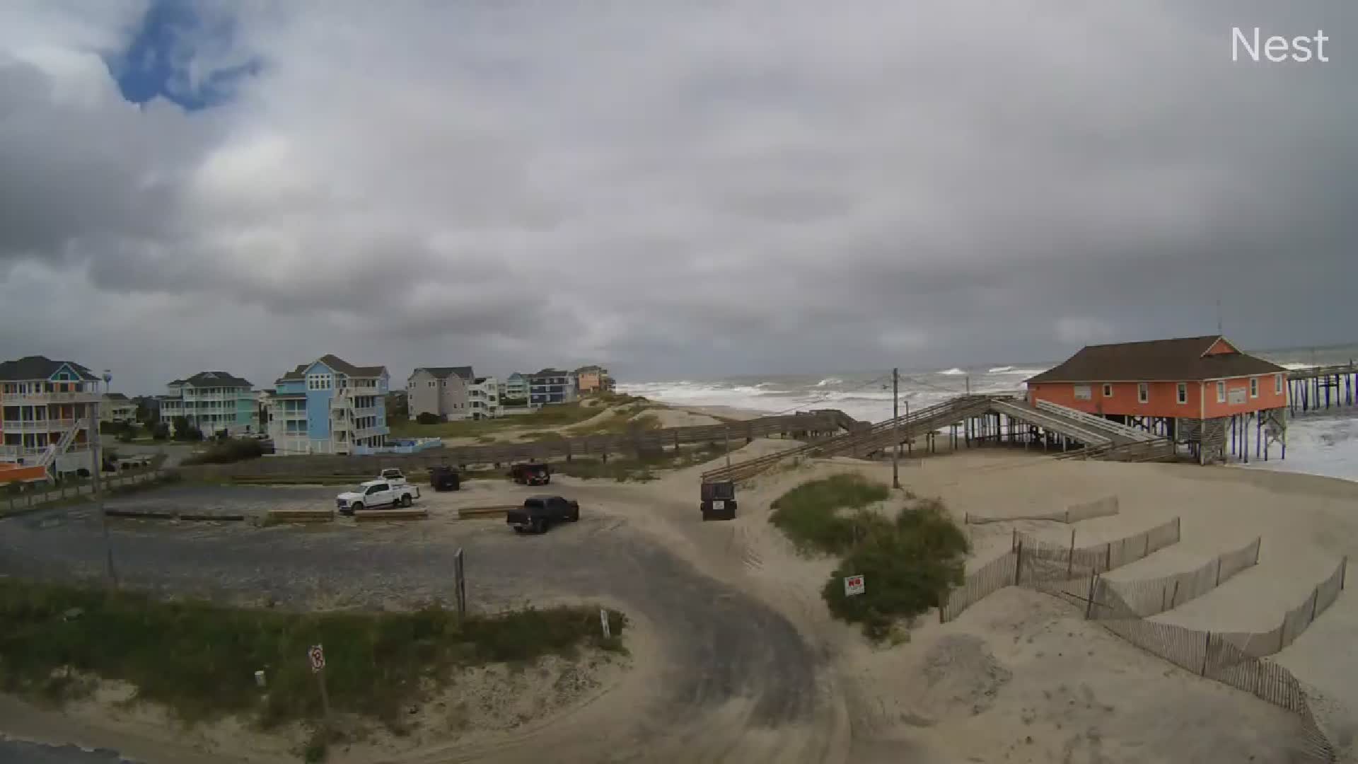HT Rodanthe Pier Parking Lot Cam FE02 Ophelia (2023)