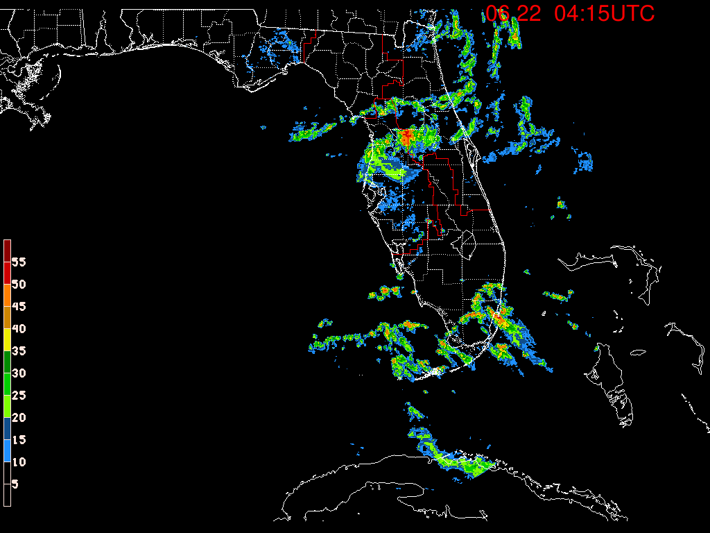 Florida Radar Recording From SFWMD for June Invest 92L (2024)