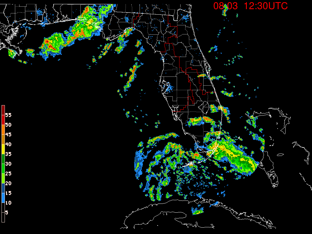 Florida Radar Recording From SFWMD for Debby (2024)