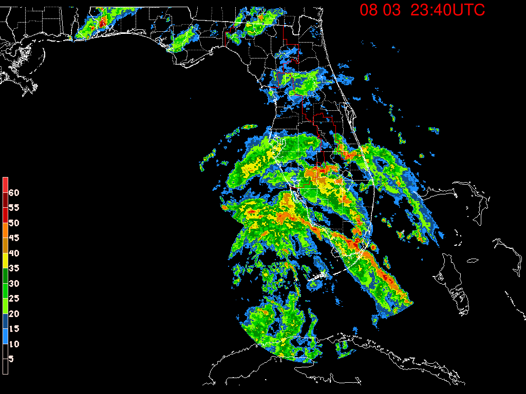 Florida Radar Recording From SFWMD for Debby (2024)