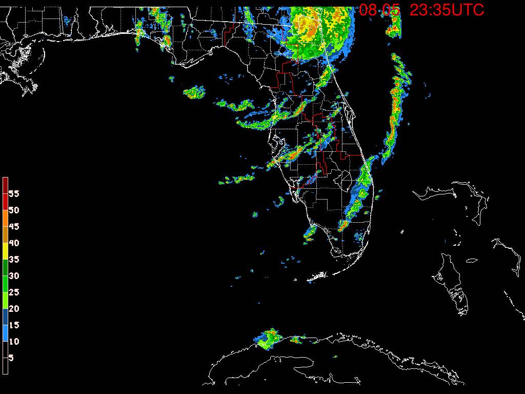 Florida Radar Recording From SFWMD for Debby (2024)