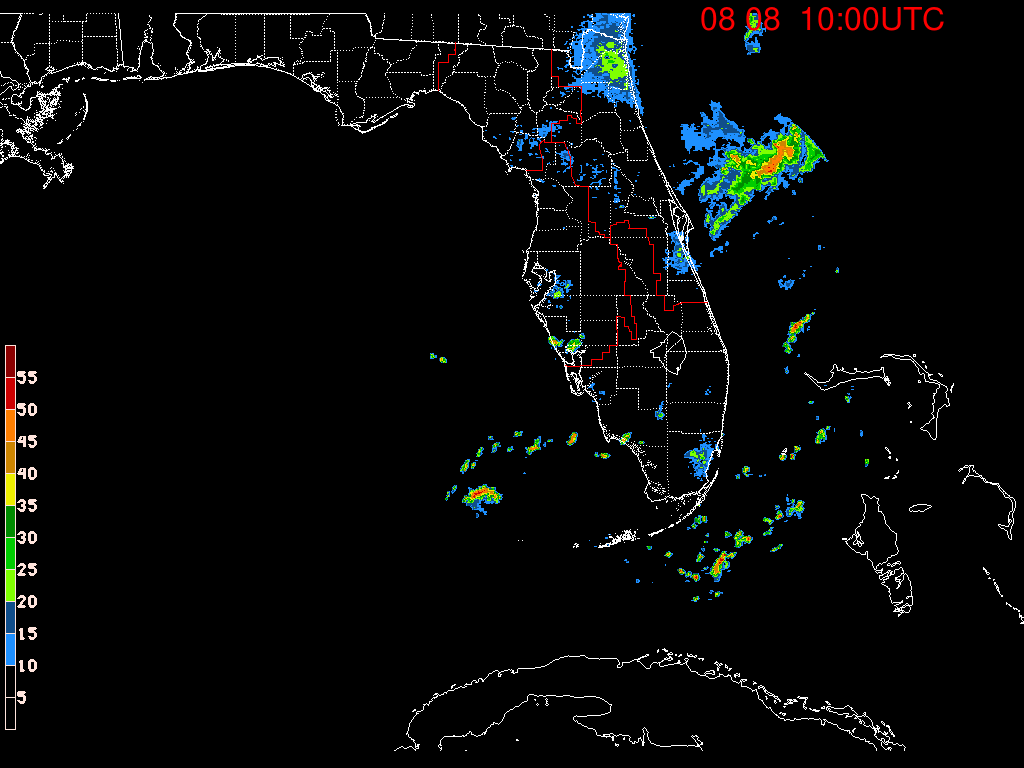 Florida Radar Recording From SFWMD for Debby (2024)