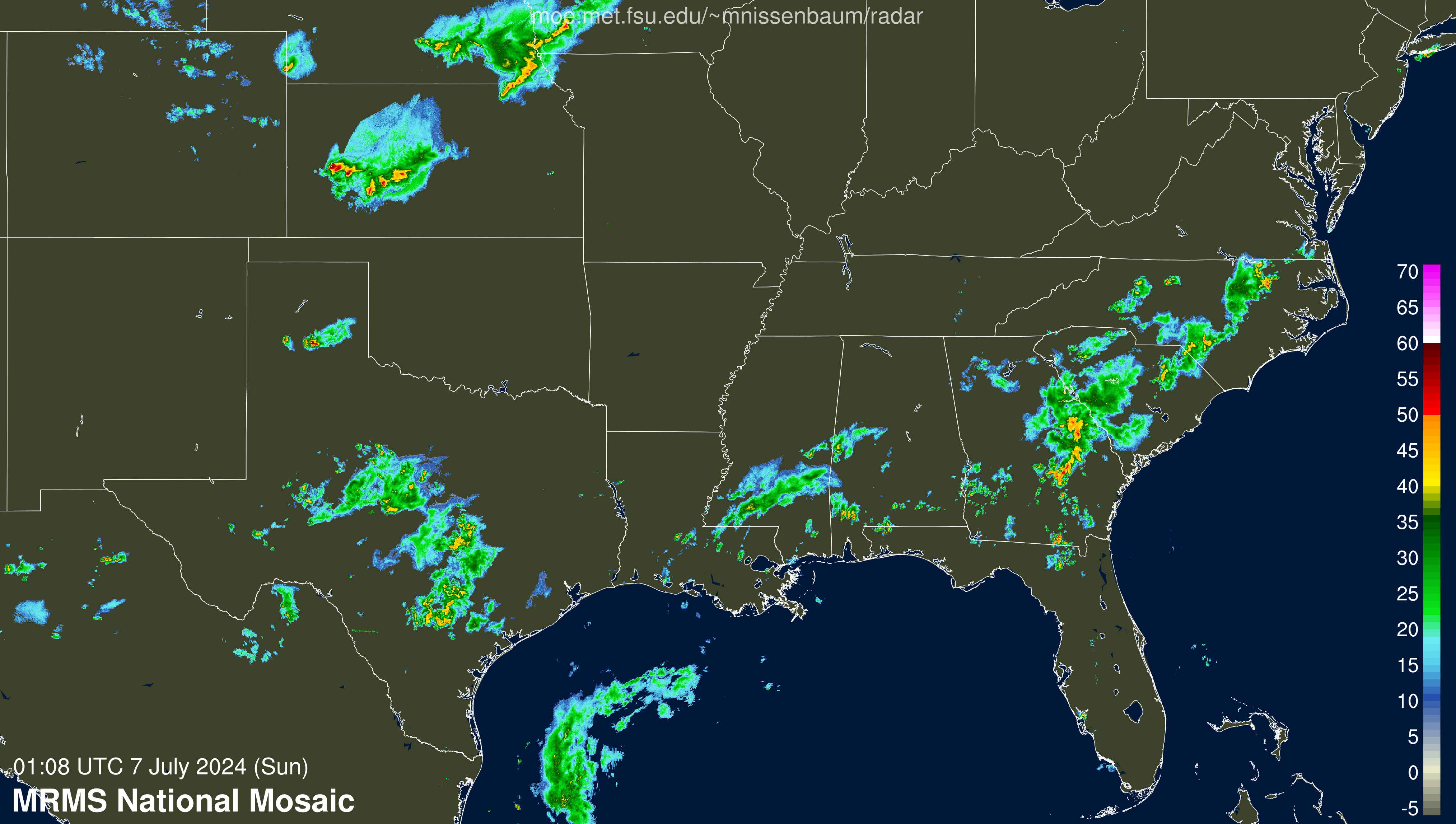 Radar Recording of Beryl (2024) Approach