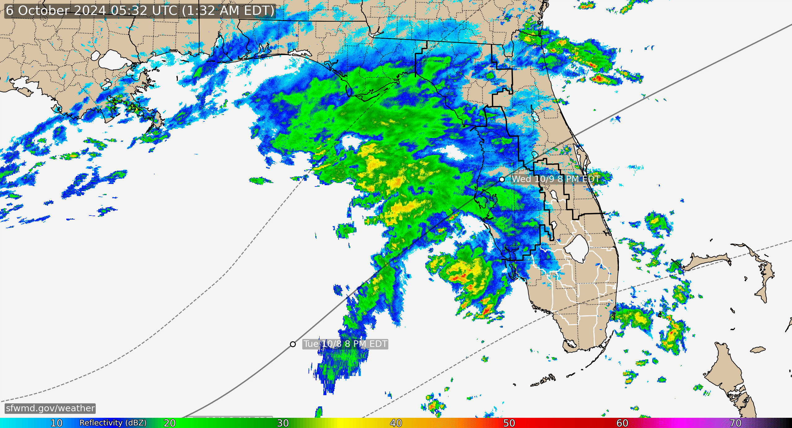 Florida Radar Recording From SFWMD for Milton (2024)