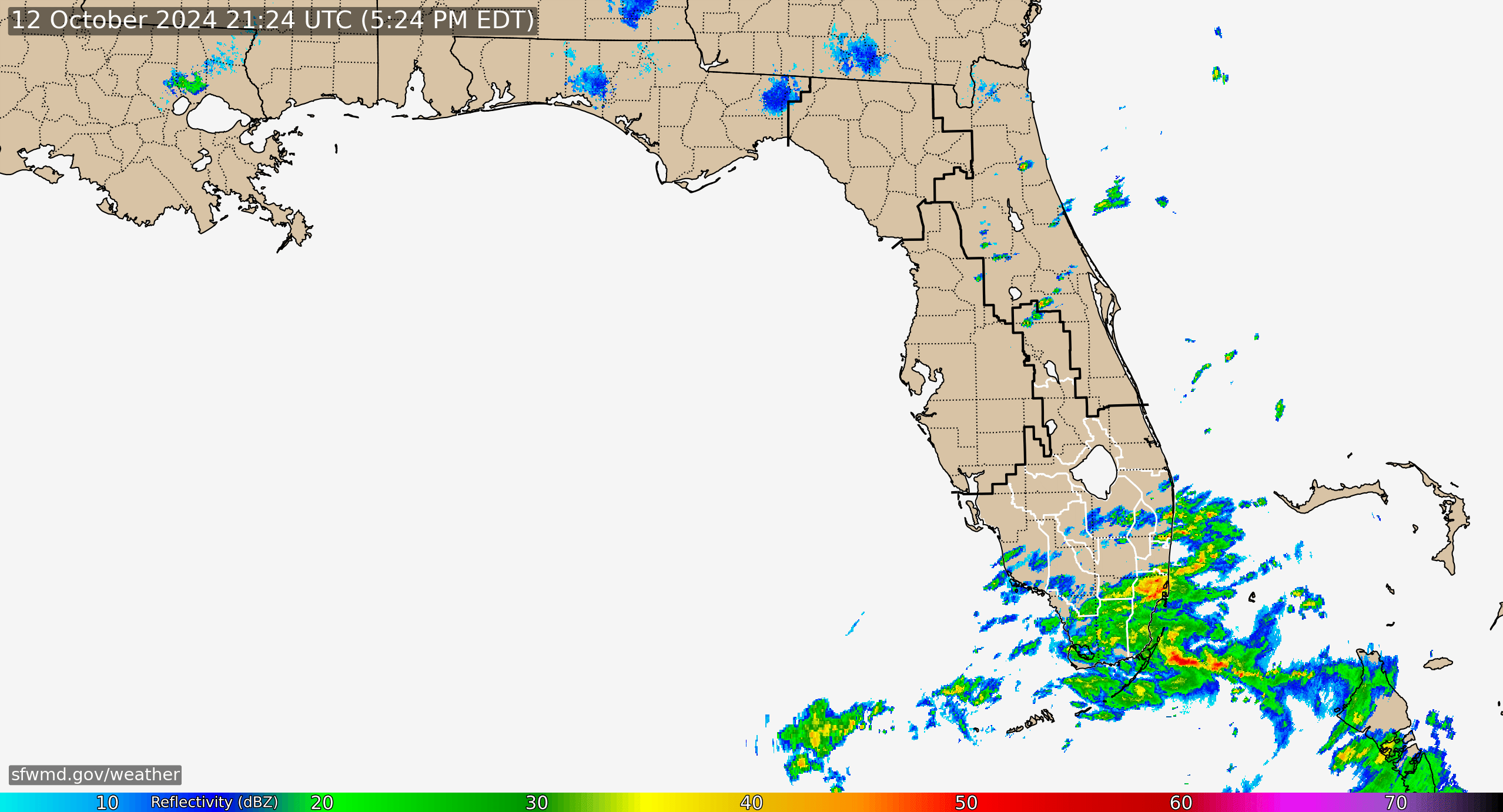 Florida Radar Recording From SFWMD for Milton (2024)