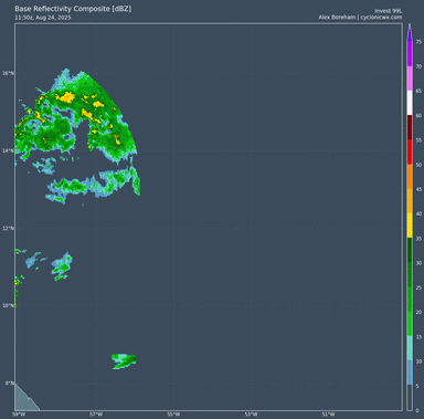 Auigust 20205 99L Radar Recording for (August 2025)