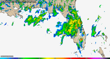 Florida Radar Recording From SFWMD for Late June Early July Low (2025)