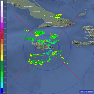 Jamaica Radar Recording of Melissa (2025) Approach