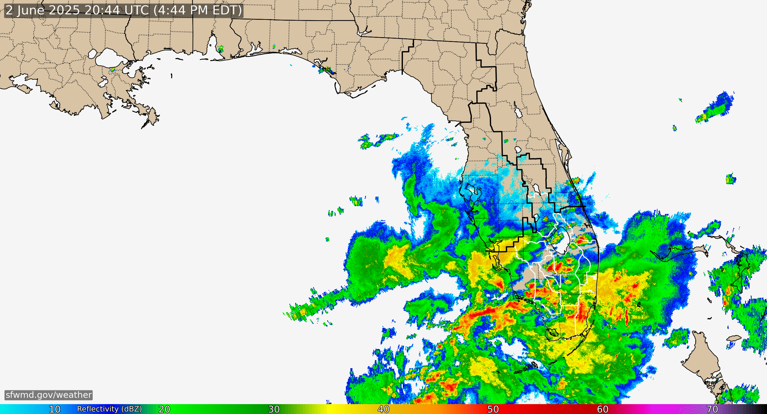 Florida Radar Recording From SFWMD for Early Season Low