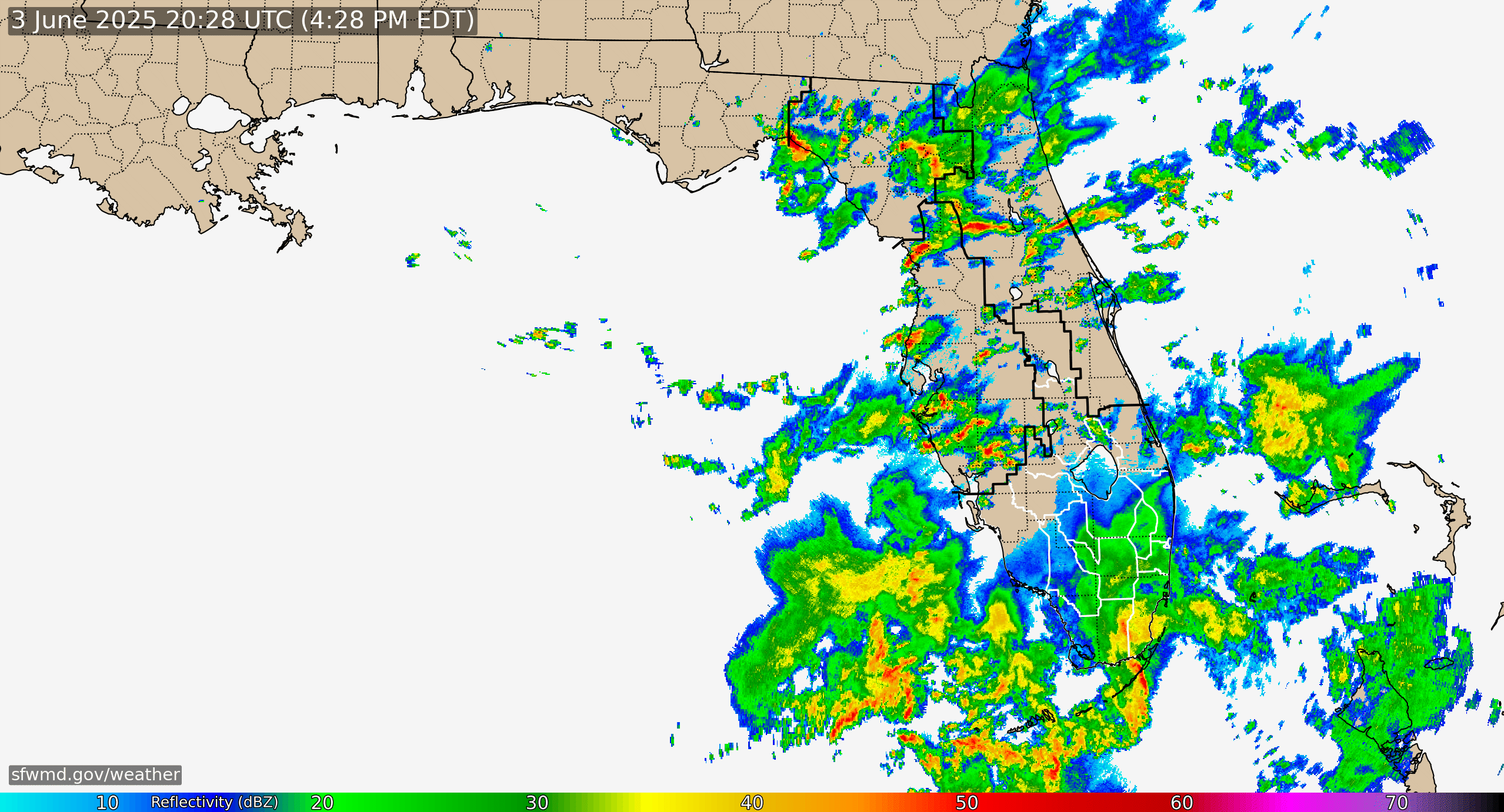 Florida Radar Recording From SFWMD for Early Season Low