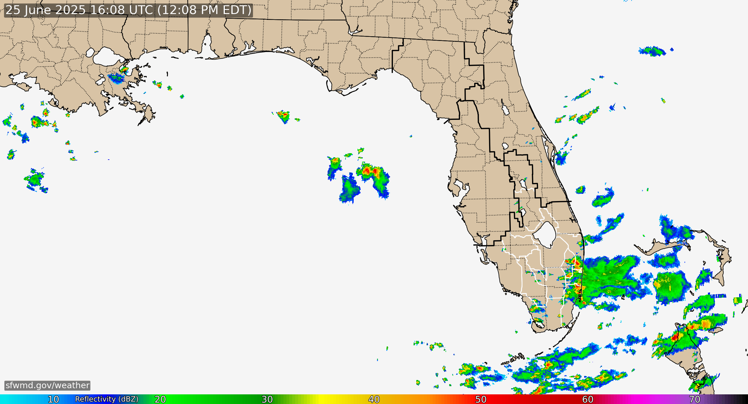 Florida Radar Recording From SFWMD for Early Season Low